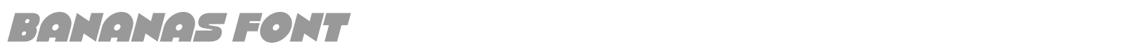 Bananas Font font preview
